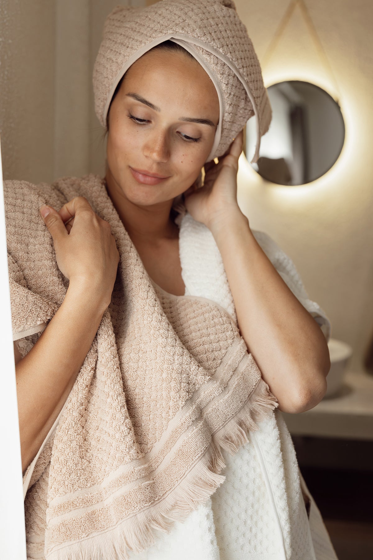 Moon %100 Pamuk Havlu Mocha 70X140 Cm