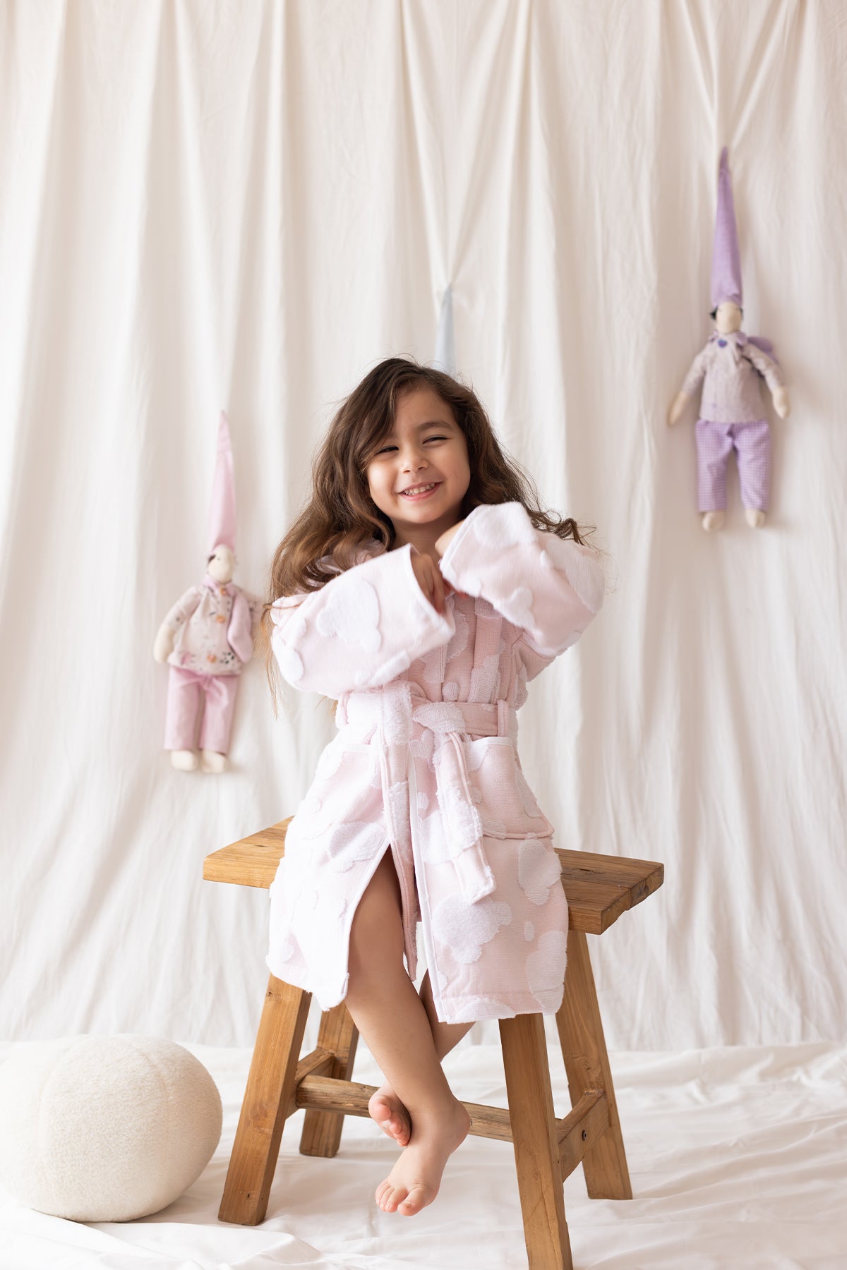 İRYA-My Little Bear Çocuk Bornoz Pembe-Bornoz-1-fleurdirect.live