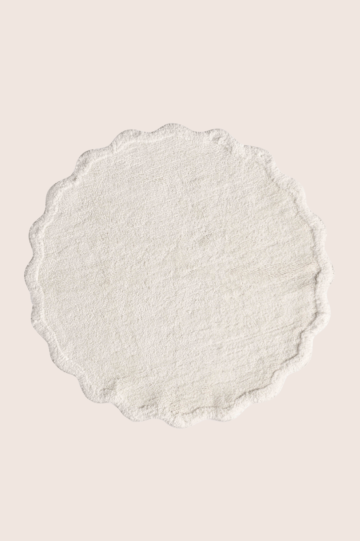İRYA-Scallop Yuvarlak Banyo Paspası Bambu 90X90 Ekru-Paspas-4-fleurdirect.live