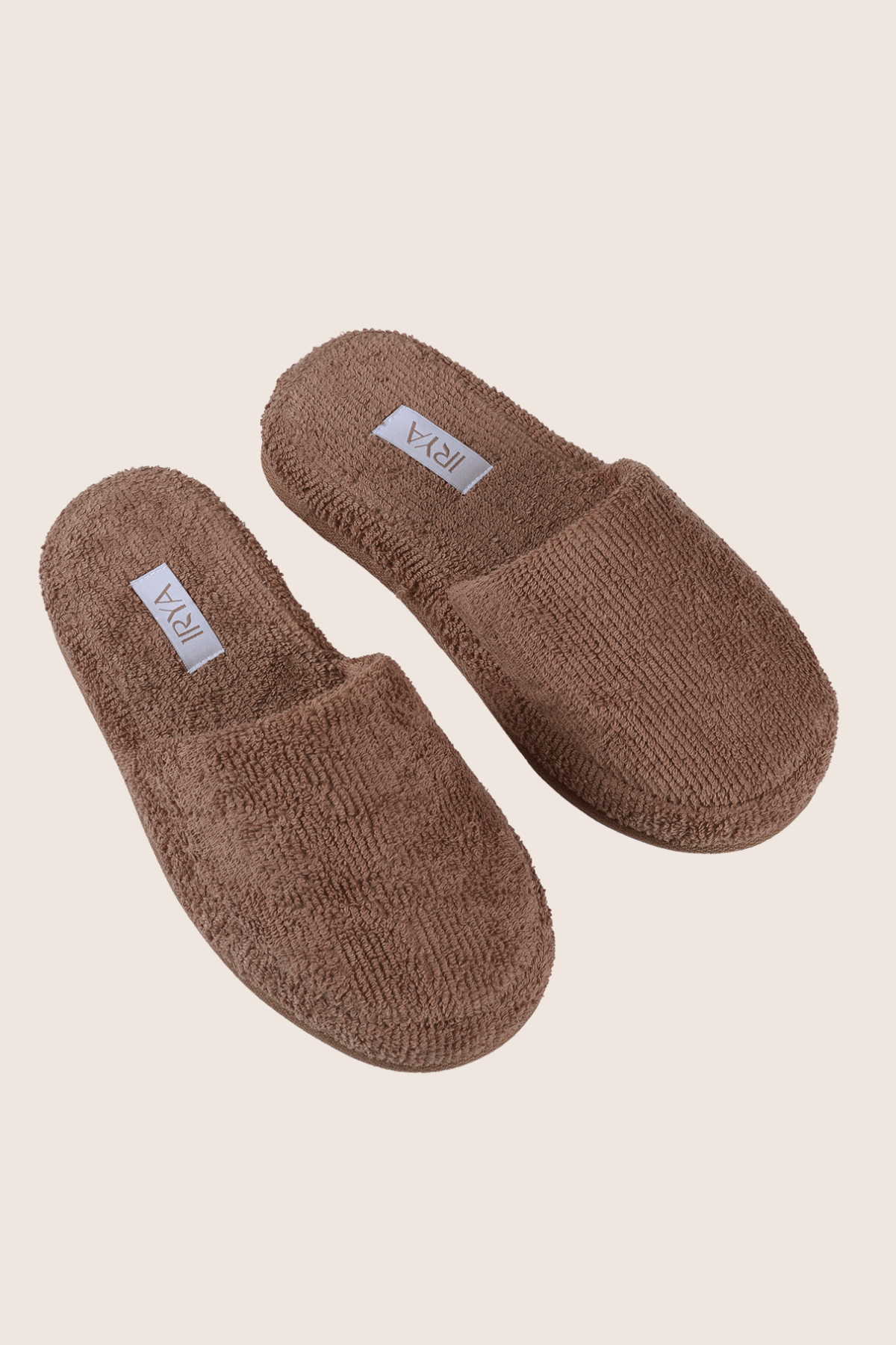 İRYA-Solena Unisex Kalın Tabanlı Havlu Terlik Kahve-Sandalet & Terlik-1-fleurdirect.live
