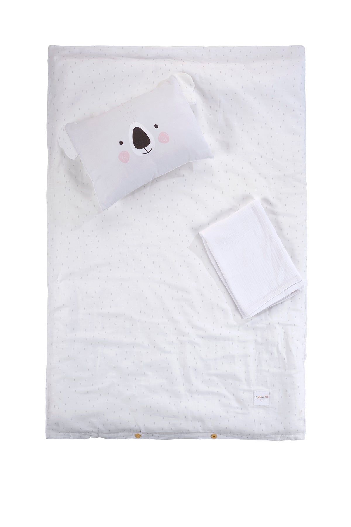 İRYA-Tiny Koala Organik Pamuk Müslin Çocuk Nevresim Takımı-Nevresim Takımı-3-fleurdirect.live