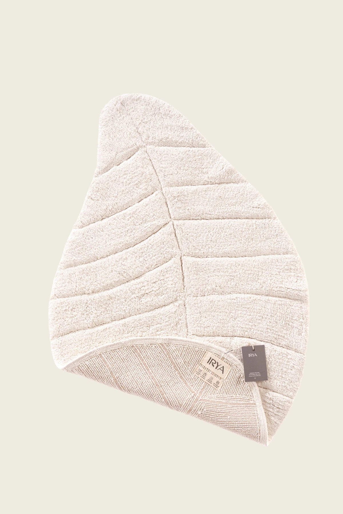 İRYA-Tropic Tekli Banyo Paspası %100 Pamuk 70X110 Cm Ekru-Paspas-4-fleurdirect.live