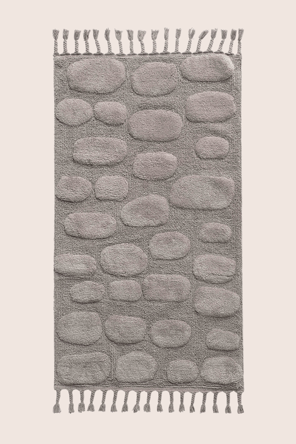 İRYA-Wall Tekli Banyo Paspası %100 Pamuk 70X150 Cm Gri-Paspas-4-fleurdirect.live