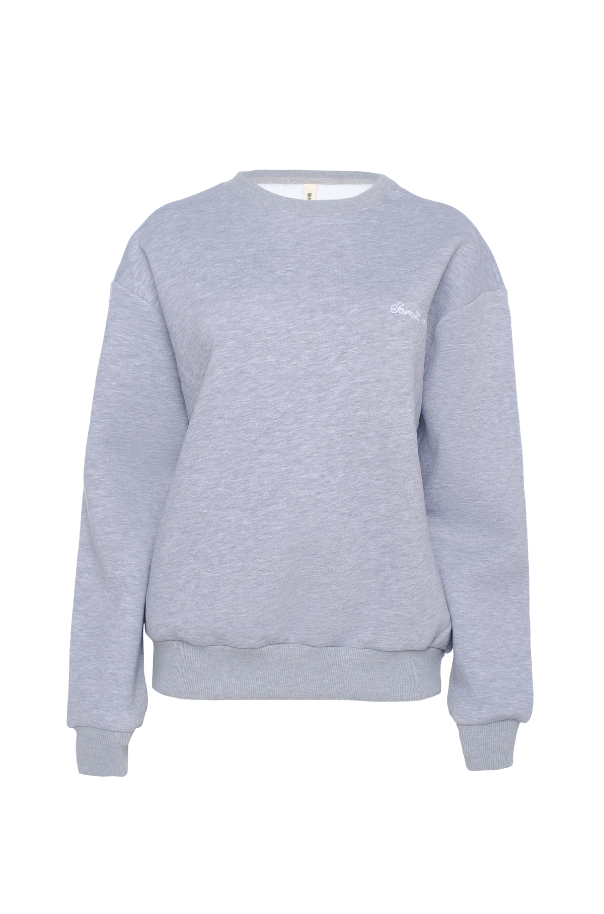 Iamlovein-Gray Marl Sweatshirt-Sweatshirts & Hoodies-1-fleurdirect.live