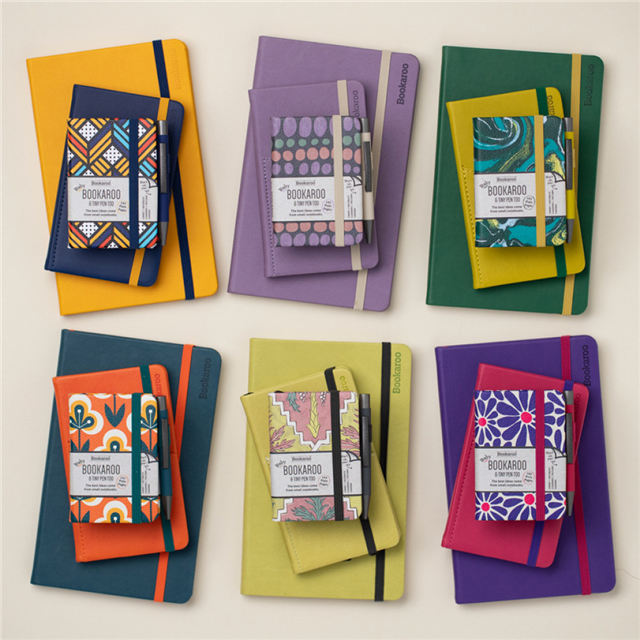 If Bookaroo A7 Gece Mavisi Koyu Kırmızı Defter+Kalem Aztek 38210
