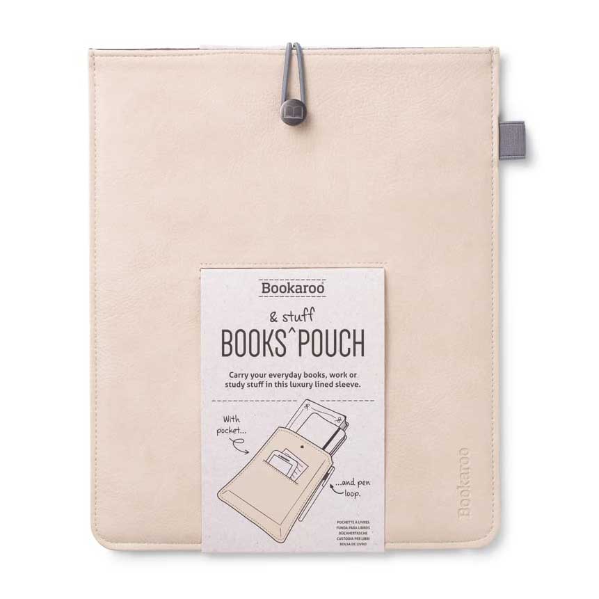 If-Bookaroo Books & Stuff Pouch Kitap&Defter Kılıfı Cream-Defter Kılıfı-1-fleurdirect.live