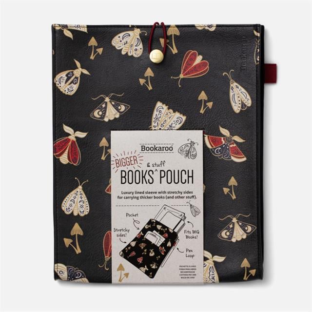 If-Bookaroo Books & Stuff Pouch Kitap&Defter Kılıfı Dark Moth-Çizgili-1-fleurdirect.live