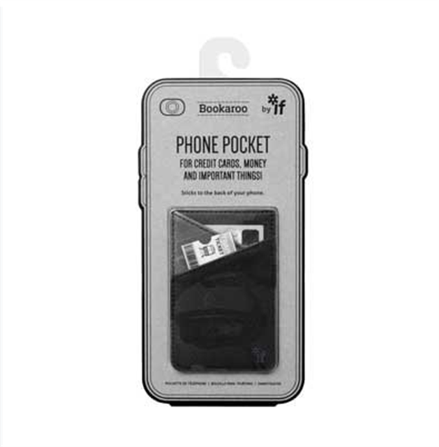 If-If Bookaroo Phone Pocket Telefon Kartlığı Black-Kitap Ayracı-1-fleurdirect.live