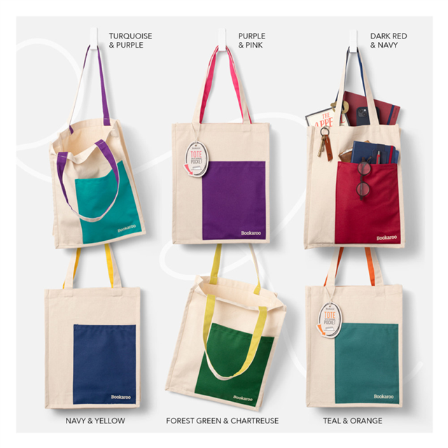 If Bookaroo Tote Çanta Orman Yeşili Açık Yeşil 38049