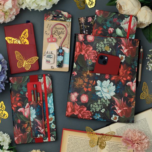 If-If Book Lover's Reading Light Kitap Okuma Lambası Dark Floral-Kitap Okuma Lambası-2-fleurdirect.live