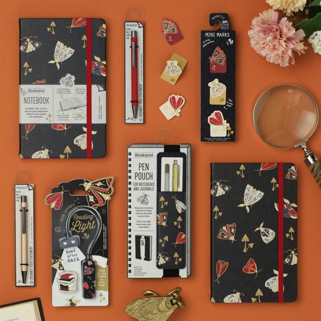 If-If Bookaroo Bigger Things Notebook Journal çizgili Defter Dark Moth-Çizgili-3-fleurdirect.live