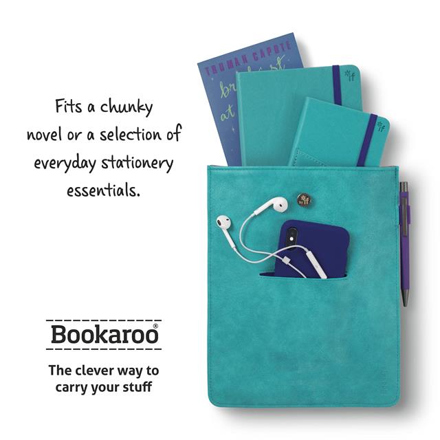 If-If Bookaroo Books & Stuff Pouch Kitap&Defter Kılıfı Turquoise-Defter-2-fleurdirect.live