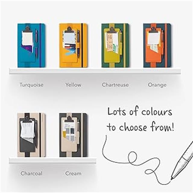 If-If Bookaroo Clipboard Klipsli Lastikli Kalemlik Cream-Kitap Ayracı-2-fleurdirect.live