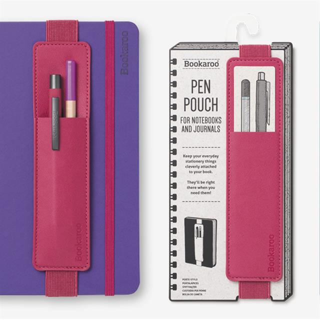 If-İf Bookaroo Pen Pouch Defter üstü Kalemlik Pink Pembe-Kitap Ayracı-5-fleurdirect.live