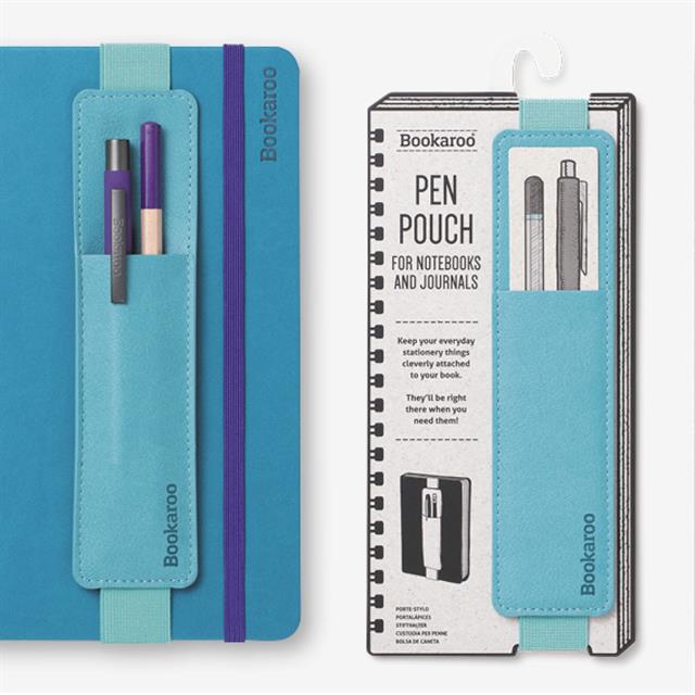 If-İf Bookaroo Pen Pouch Defter üstü Kalemlik Turquoise Turkuaz-Kitap Ayracı-2-fleurdirect.live