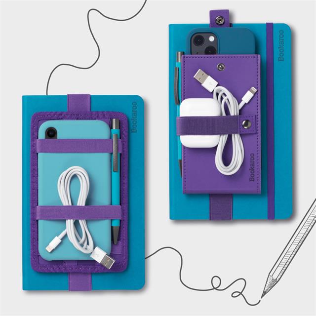 If-İf Bookaroo Pen Pouch Defter üstü Kalemlik Turquoise Turkuaz-Kitap Ayracı-4-fleurdirect.live