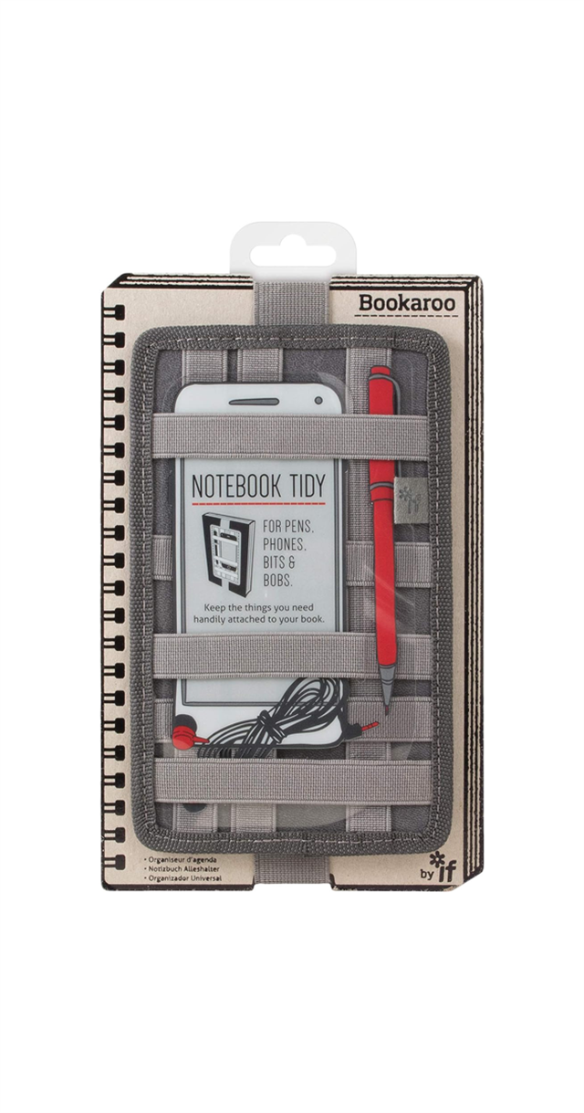 If-İf Bookaroo Pen Pouch Notebook Tidy Defter üstü Düzenleyici Charcoal Gri-Kitap Ayracı-1-fleurdirect.live