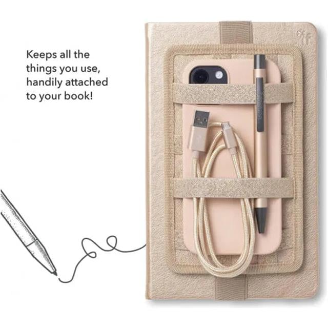 If-İf Bookaroo Pen Pouch Notebook Tidy Defter üstü Düzenleyici Gold Altın-Kitap Ayracı-2-fleurdirect.live