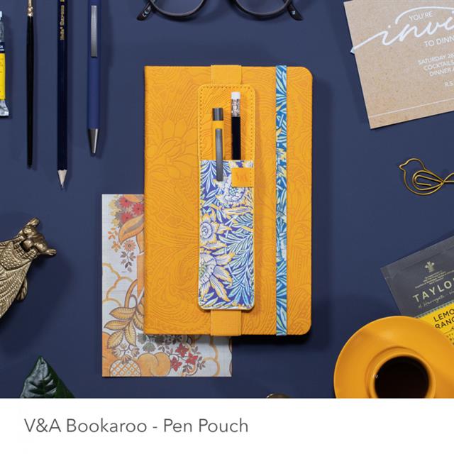 If-If Bookaroo Pen Pouch Sarı çiçekli Lastikli Kalemlik-Kitap Ayracı-2-fleurdirect.live