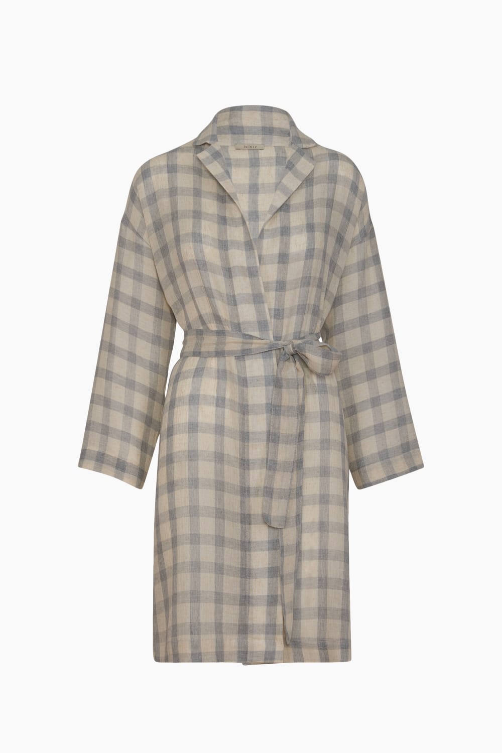 İkikız-Gri Ekose Kimono-Kimono-5-fleurdirect.live