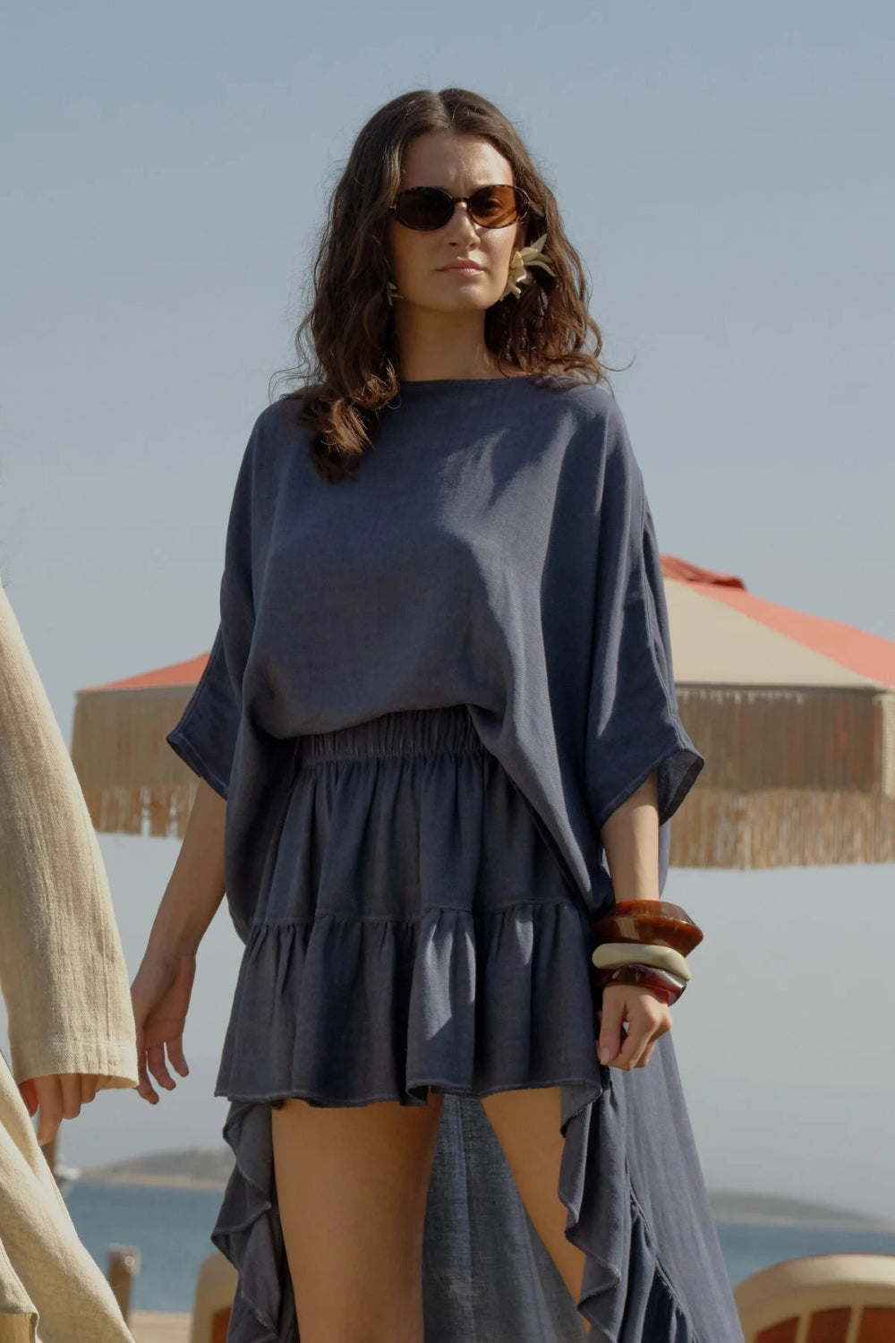 Keten Navy Bluz - 5
