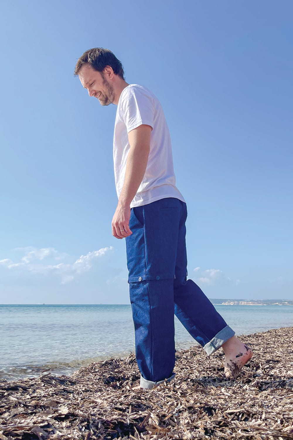 In D'Tales-San Diego Denim Şort - Pantolon-Kot Pantolon-4-fleurdirect.live