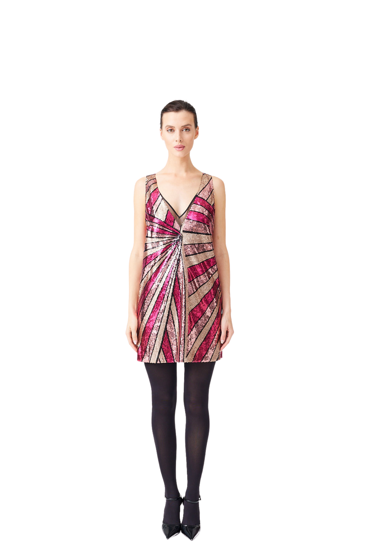 İpek Kıramer-Biased Sequin Dress-Elbise-1-fleurdirect.live