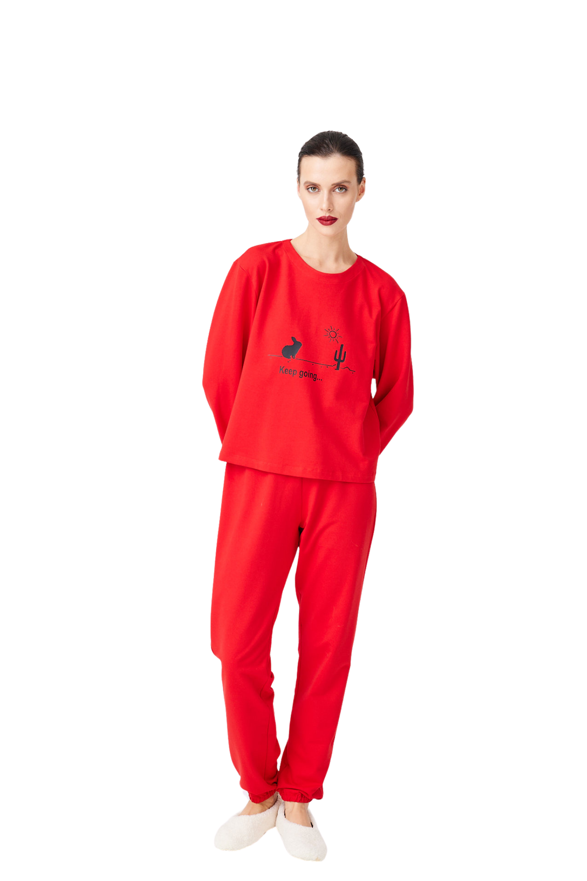 İpek Kıramer-Cotton Pajamas Set-Pijama Takımı-1-fleurdirect.live