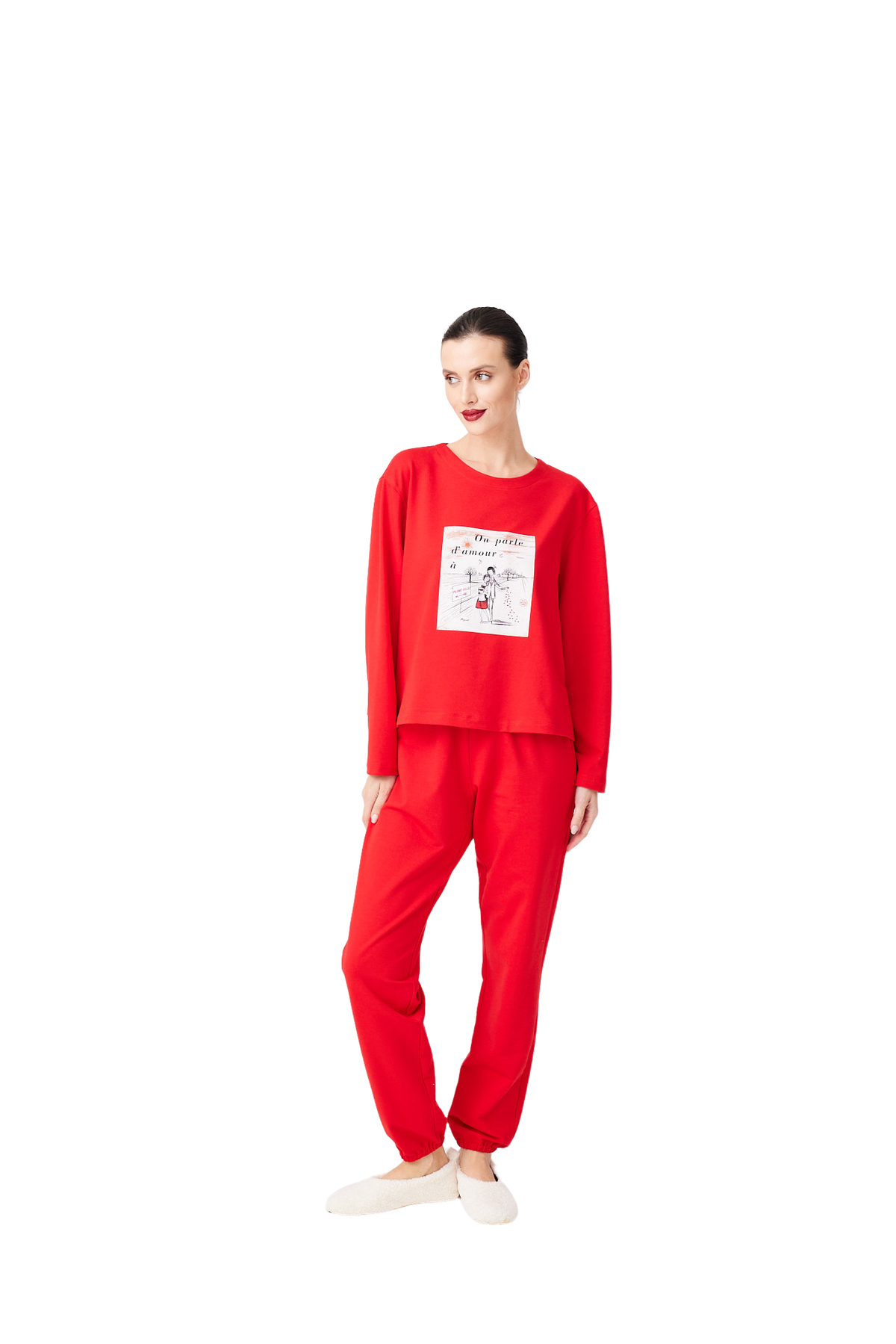 İpek Kıramer-Cotton Pajamas Set-Pijama Takımı-2-fleurdirect.live