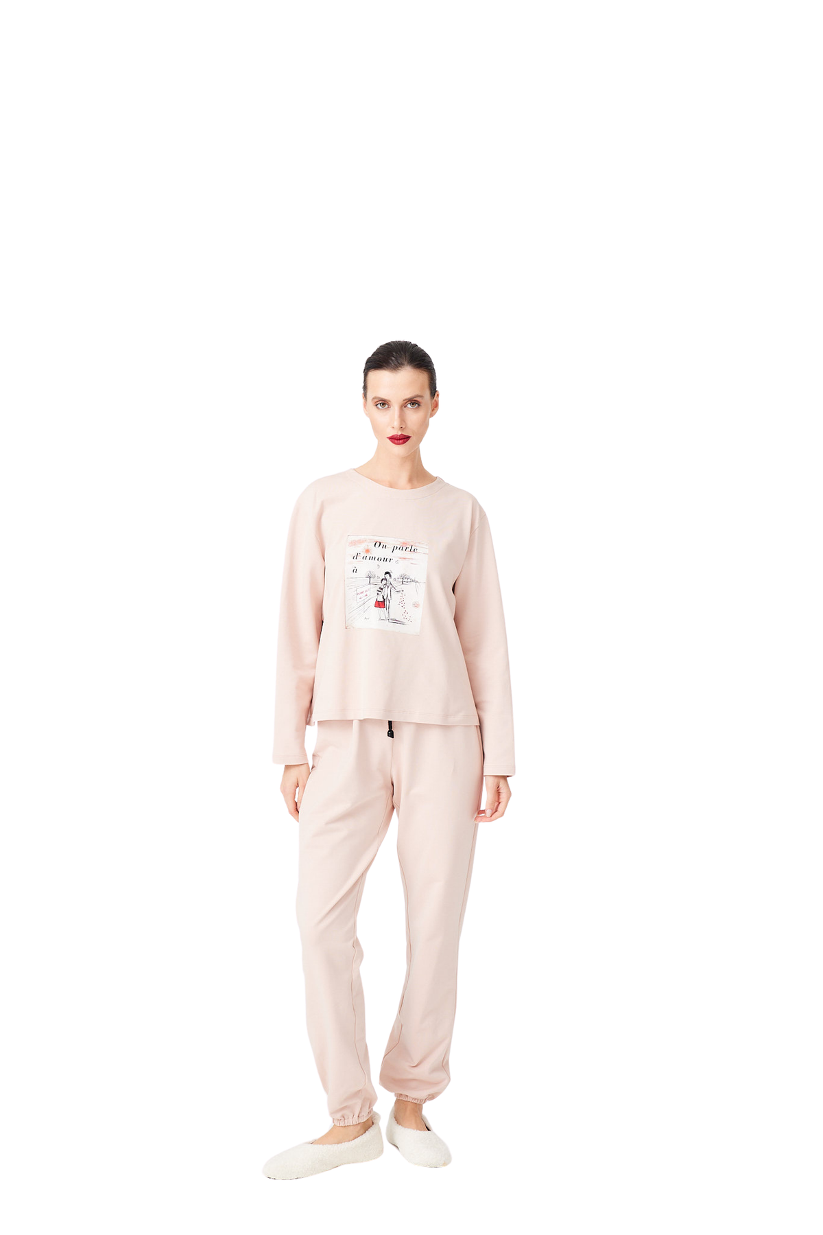 İpek Kıramer-Cotton Pajamas Set-Pijama Takımı-3-fleurdirect.live