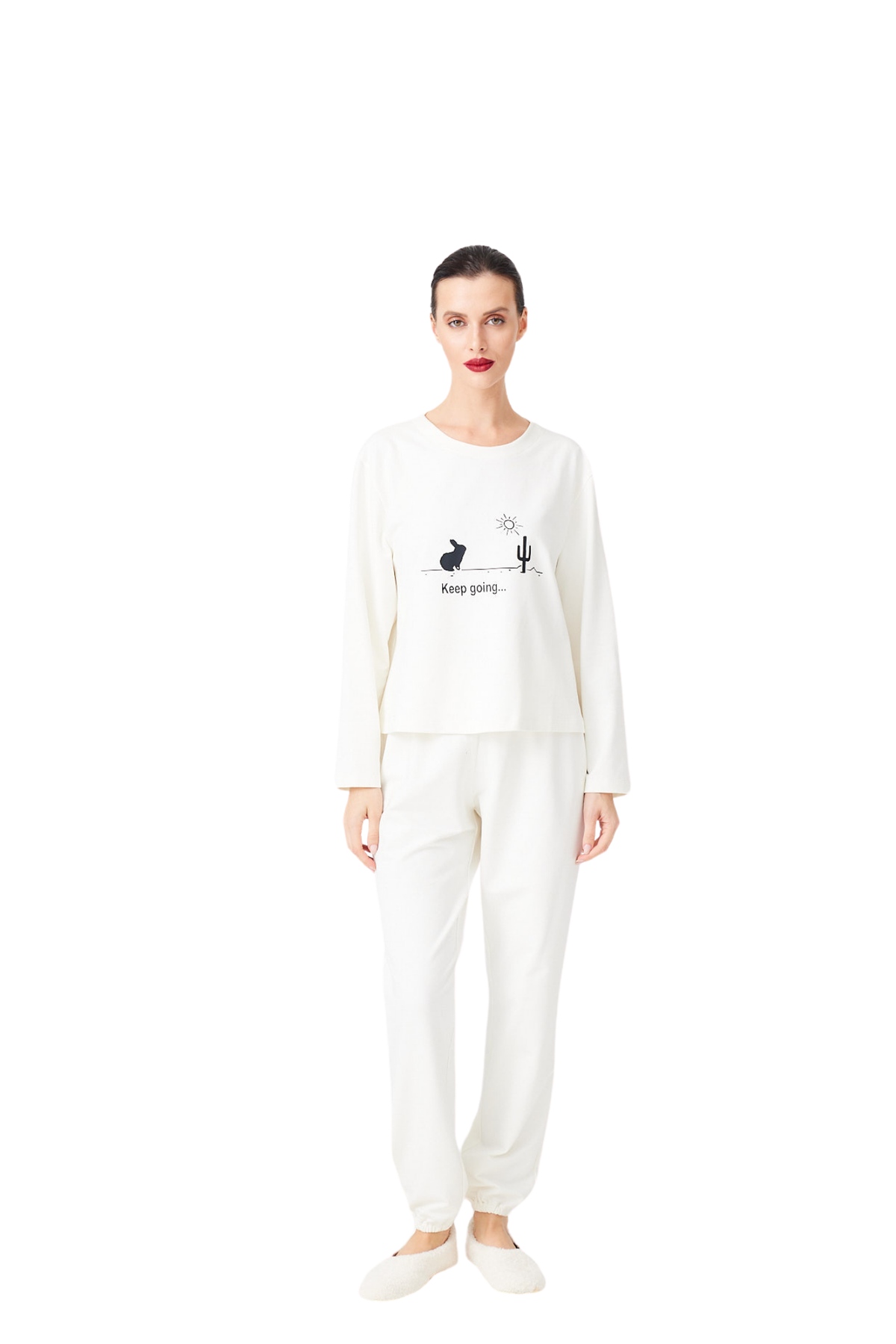 İpek Kıramer-Cotton Pajamas Set-Pijama Takımı-4-fleurdirect.live