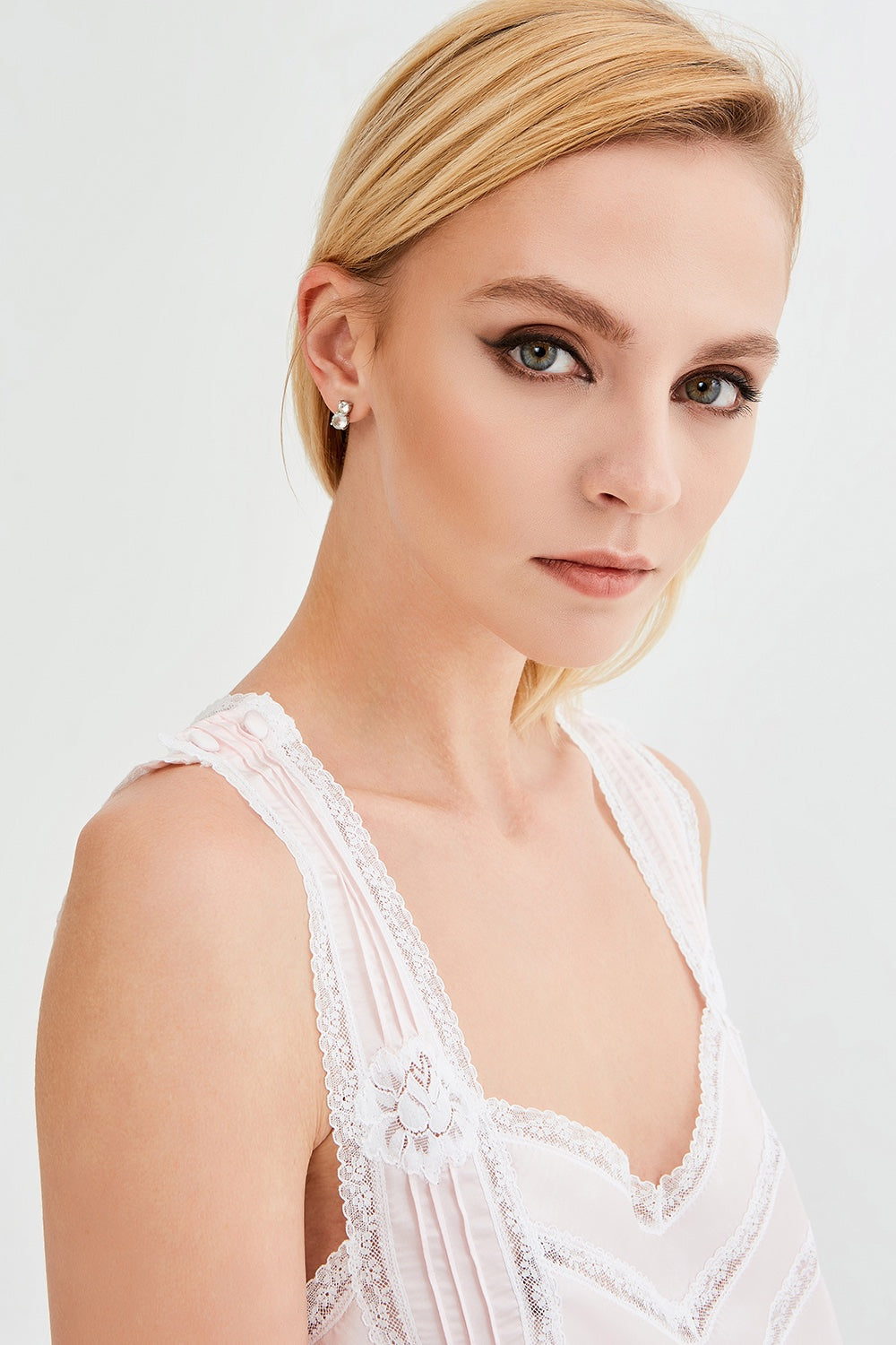 İpek Kıramer-Romantic Silk Chemise Pink-Gecelik-3-fleurdirect.live