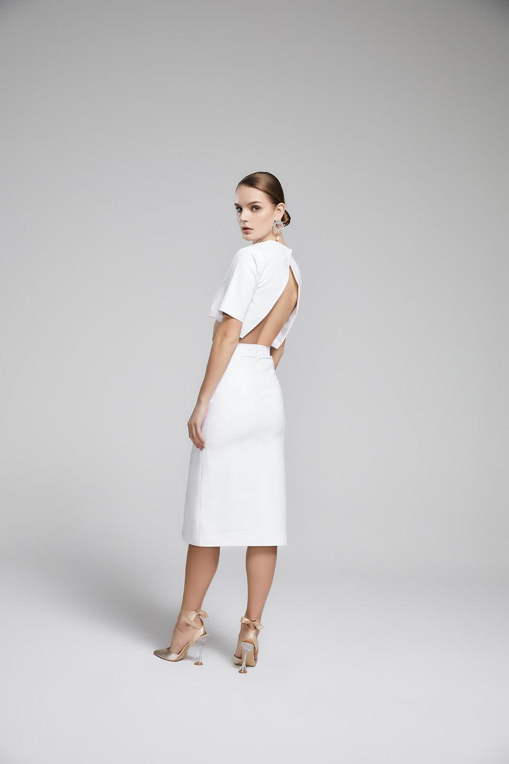Iquoniq-Donna Midi Skirt-Etek-3-fleurdirect.live