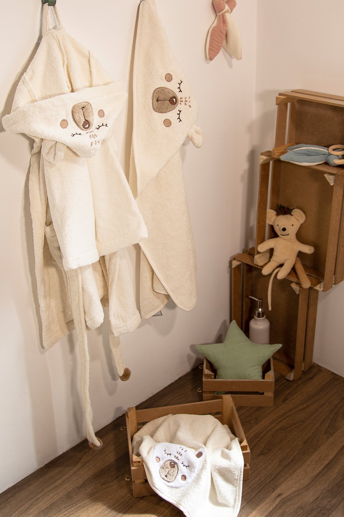 Irya-Teddy Kundak Havlu 75x75-Havlu & Peştamal-1-fleurdirect.live