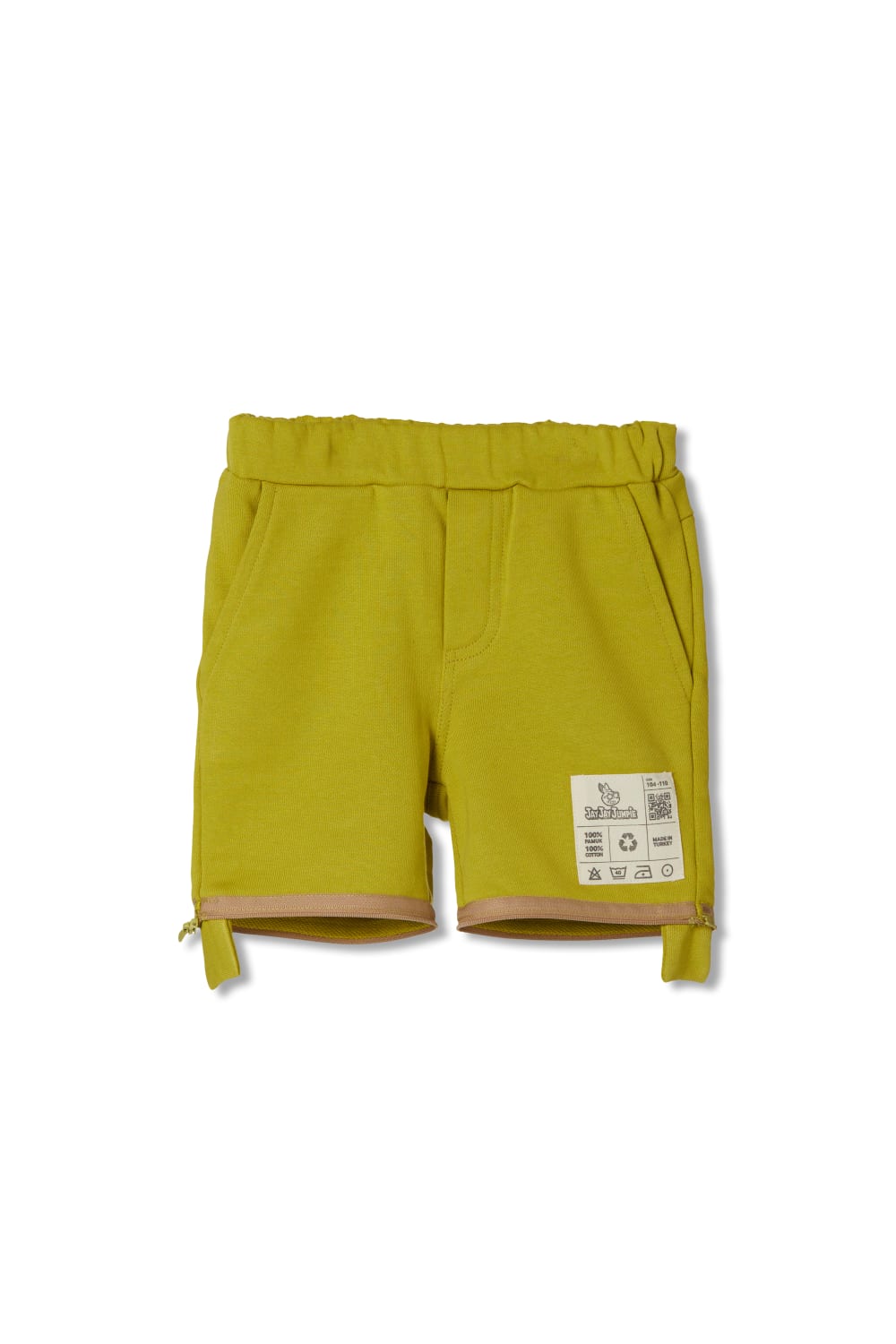 JayJayJumpie-3'ü Bir Arada Dönüşebilir Joggers Çıkarılabilir Diz Parçalı Çocuk Pantolon | Lime-Pantolon-3-fleurdirect.live