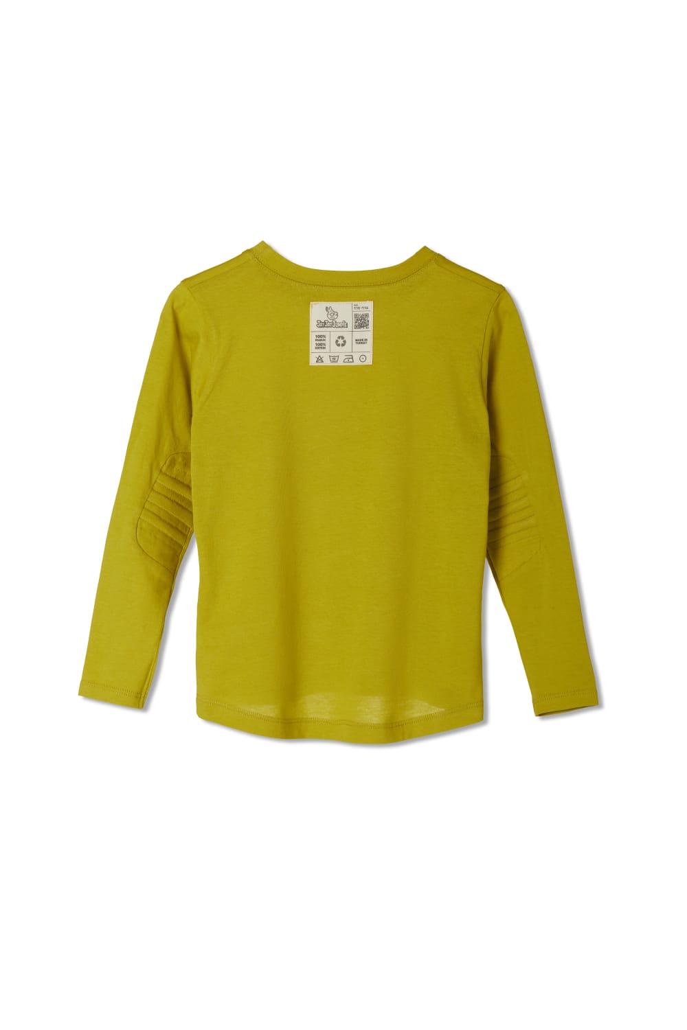 JayJayJumpie-Dirsek Pedli Pamuklu Uzun Kollu Tişört | Lime-T-Shirts-2-fleurdirect.live