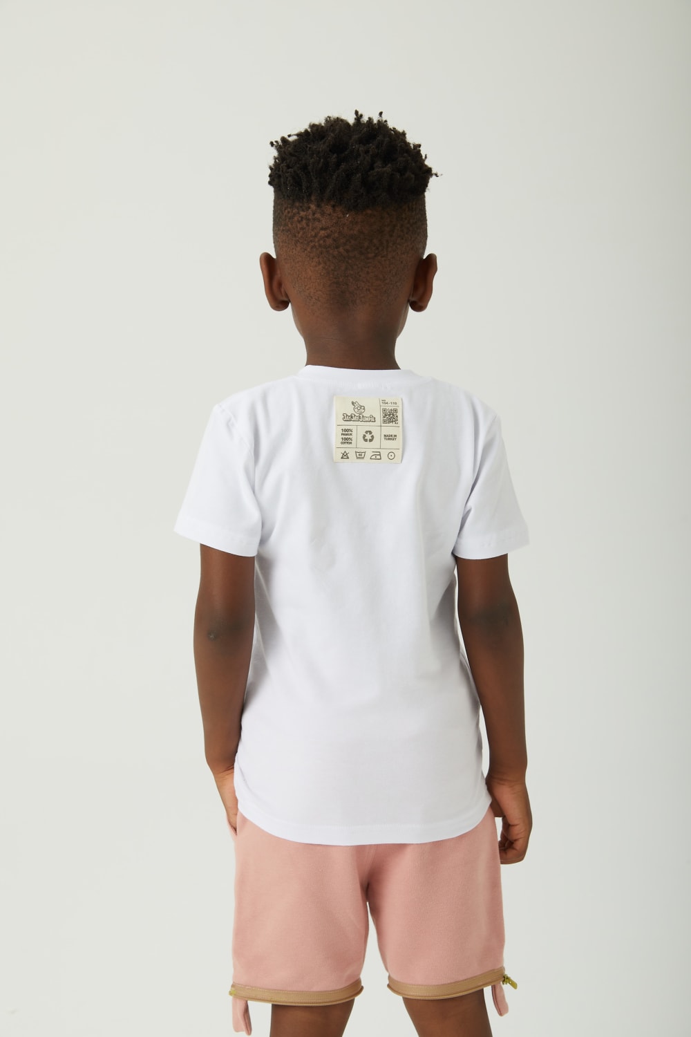 JayJayJumpie-Lime J Baskılı Pamuklu Beyaz Kısa Kollu Tişört-T-Shirts-4-fleurdirect.live