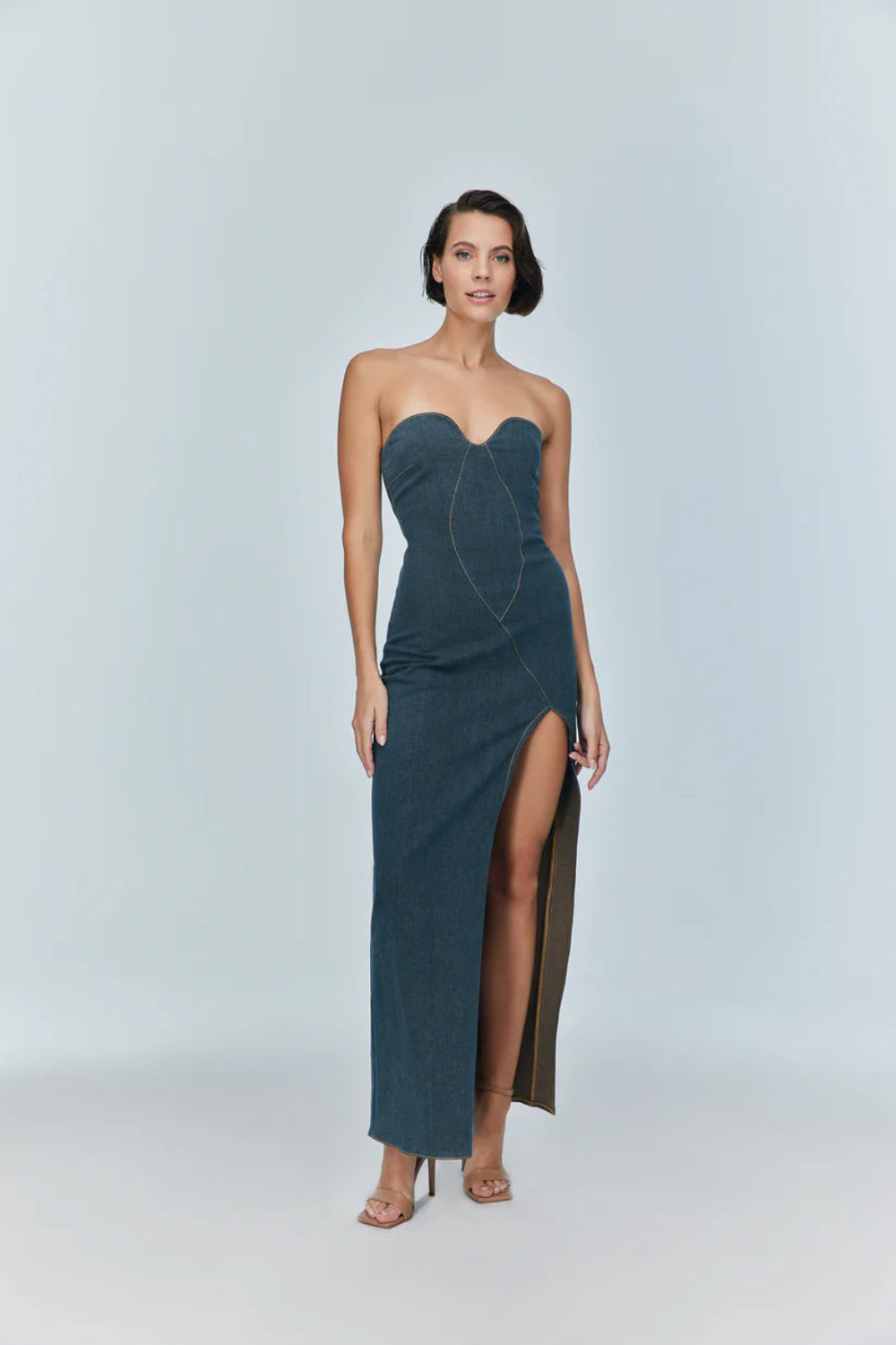 Jendue-Monte Strapless Dress-Elbise-1-fleurdirect.live