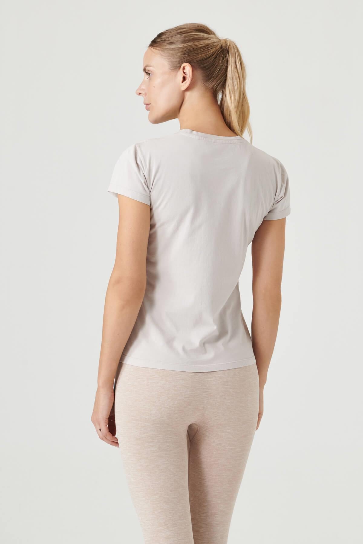 Jerf-Lydney Kadın T Shirt Bej-T-shirt-2-fleurdirect.live