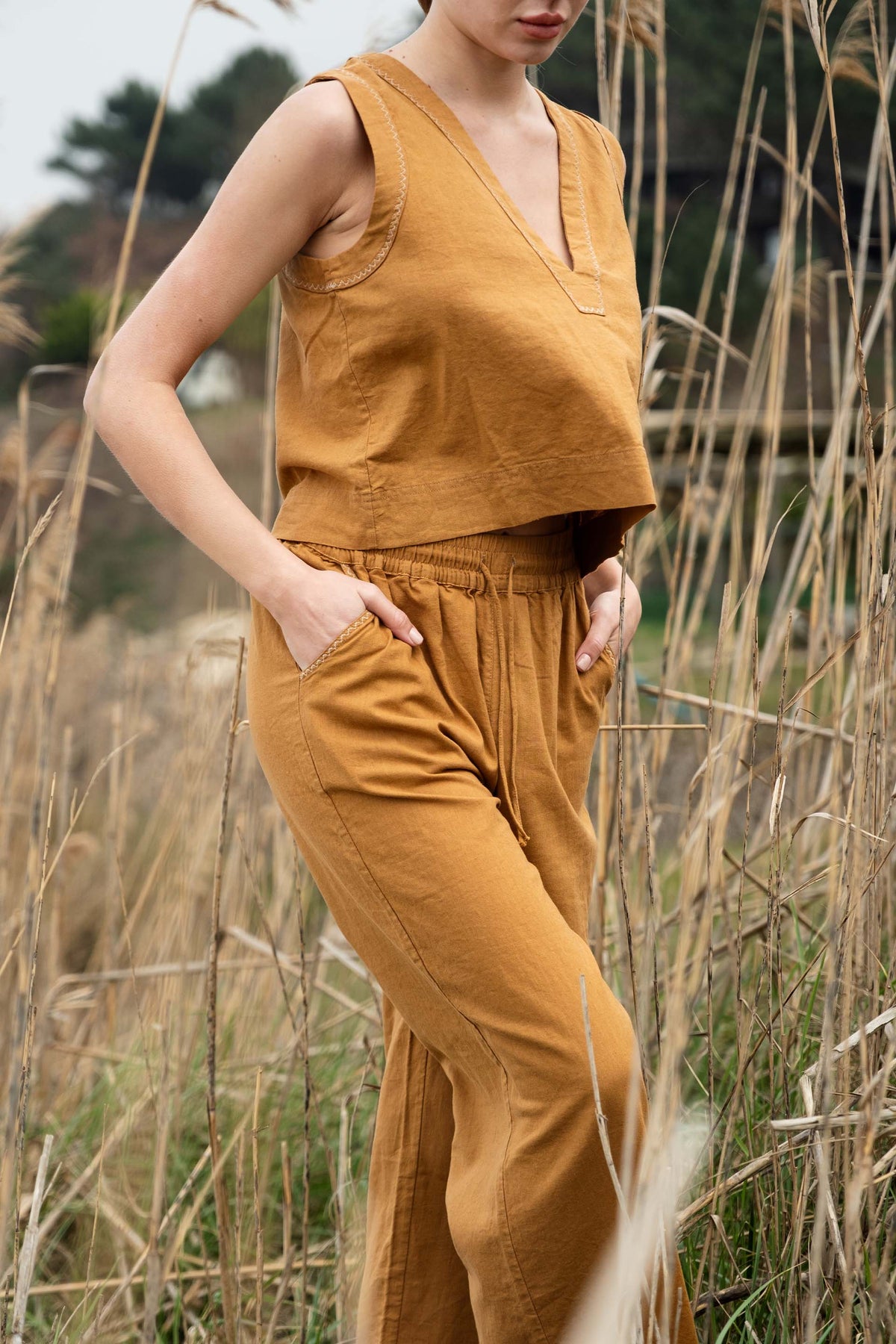 Nina Crop - Pantolon Takım