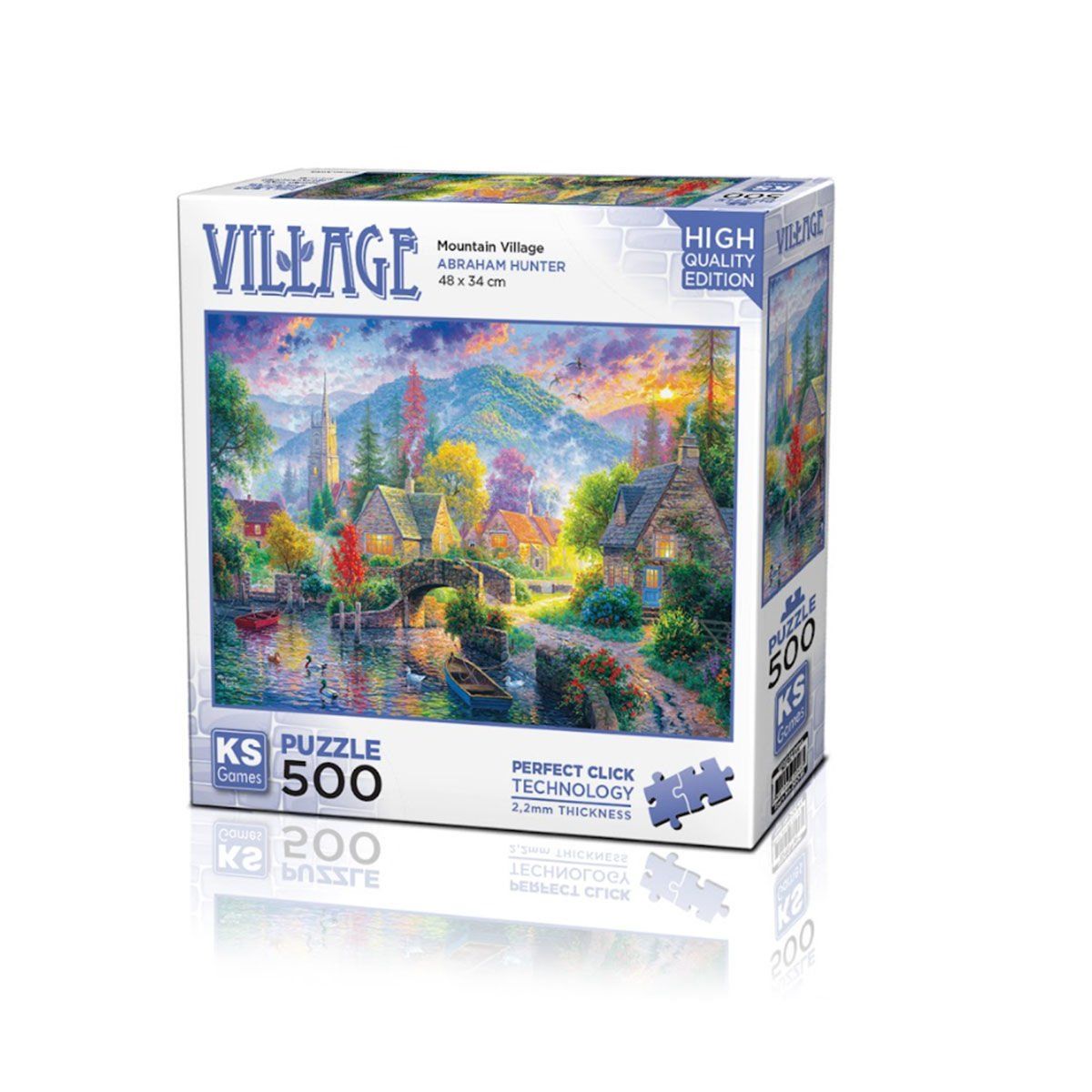 KS Puzzle-20046 Mountain Village 500 Parça Puzzle Ks-Puzzle-1-fleurdirect.live