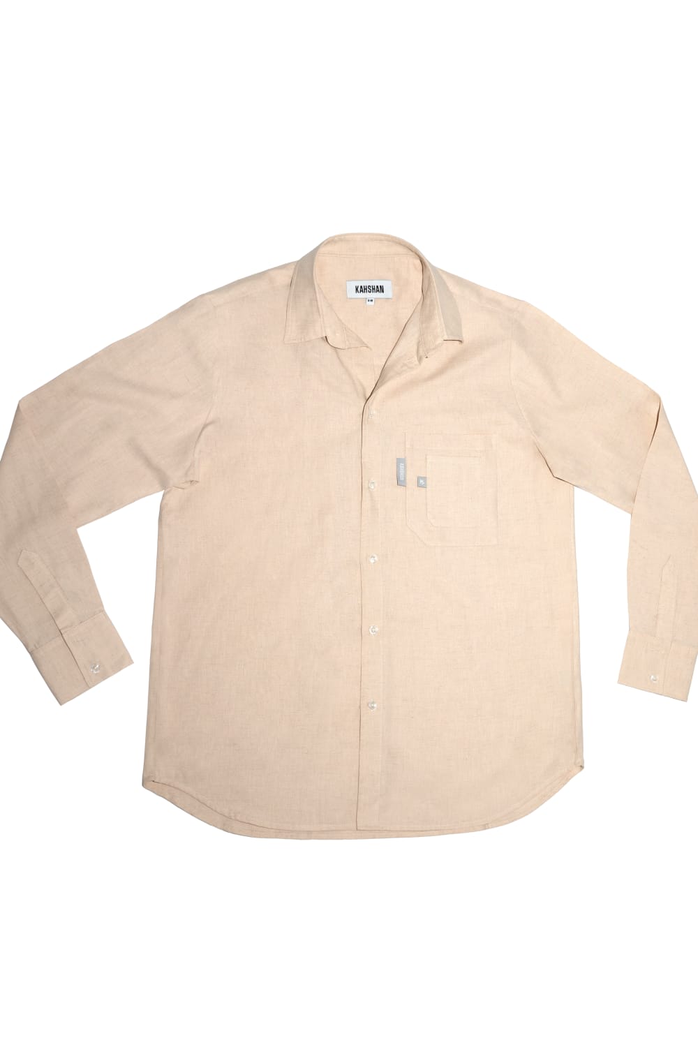 Kahshan-Beige 'saint' Women Oversize Linen Shirt-Gömlek-4-fleurdirect.live