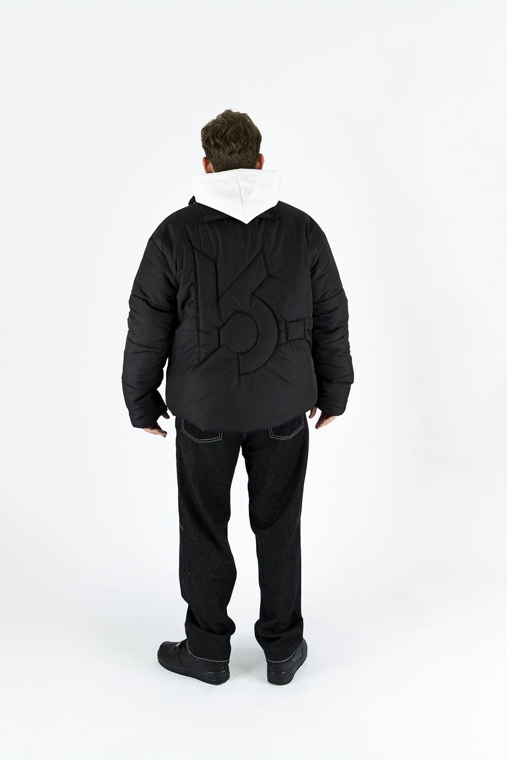 Kahshan-Black Puffer Mont-Mont-4-fleurdirect.live