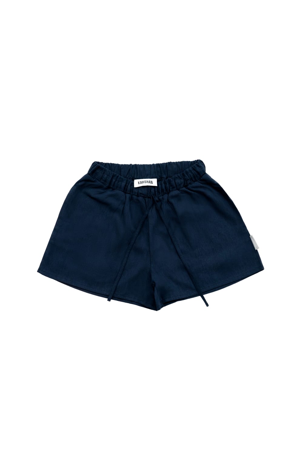 Kahshan-Navy 'Freedom' Linen Shorts-Şort-4-fleurdirect.live
