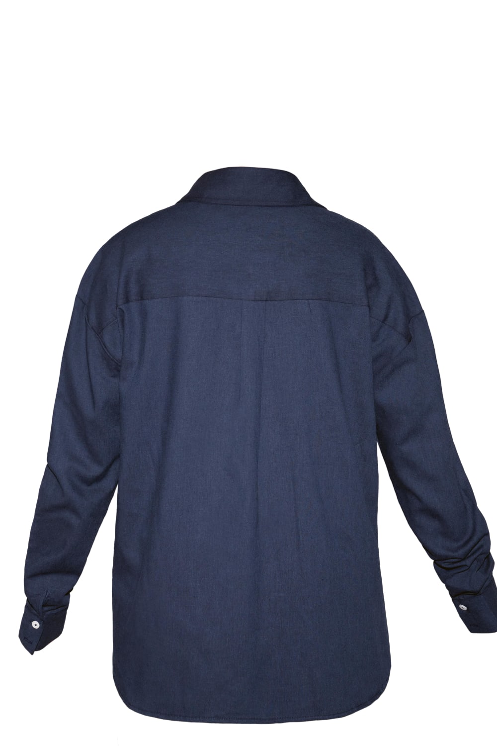 Kahshan-Navy 'saint' Women Oversize Linen Shirt-Gömlek-5-fleurdirect.live