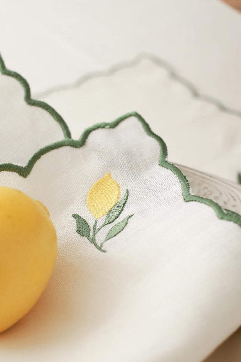 Km Home Collection-2'li Set Limon İşlemeli Keten Amerikan Servis-Sunum Aksesuarları-2-fleurdirect.live