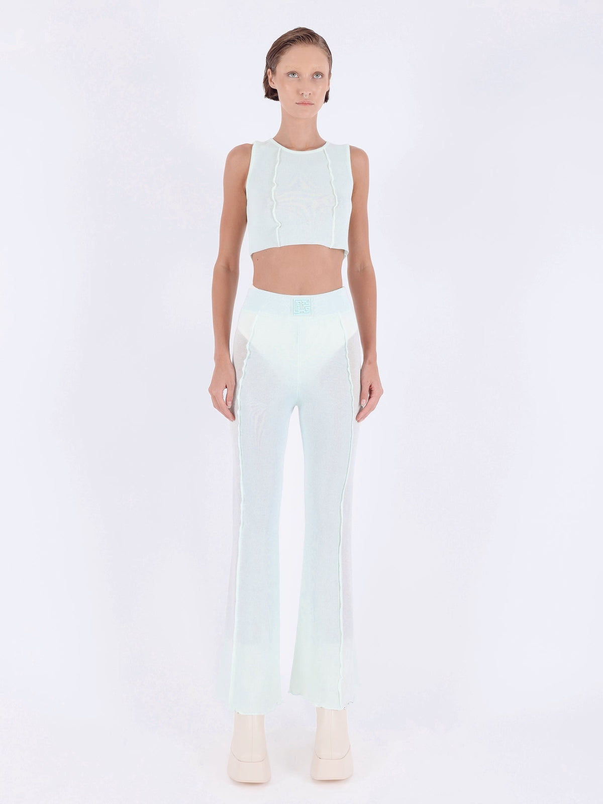 Kntlgy-Mint Triko Crop Top-Crop Top-3-fleurdirect.live