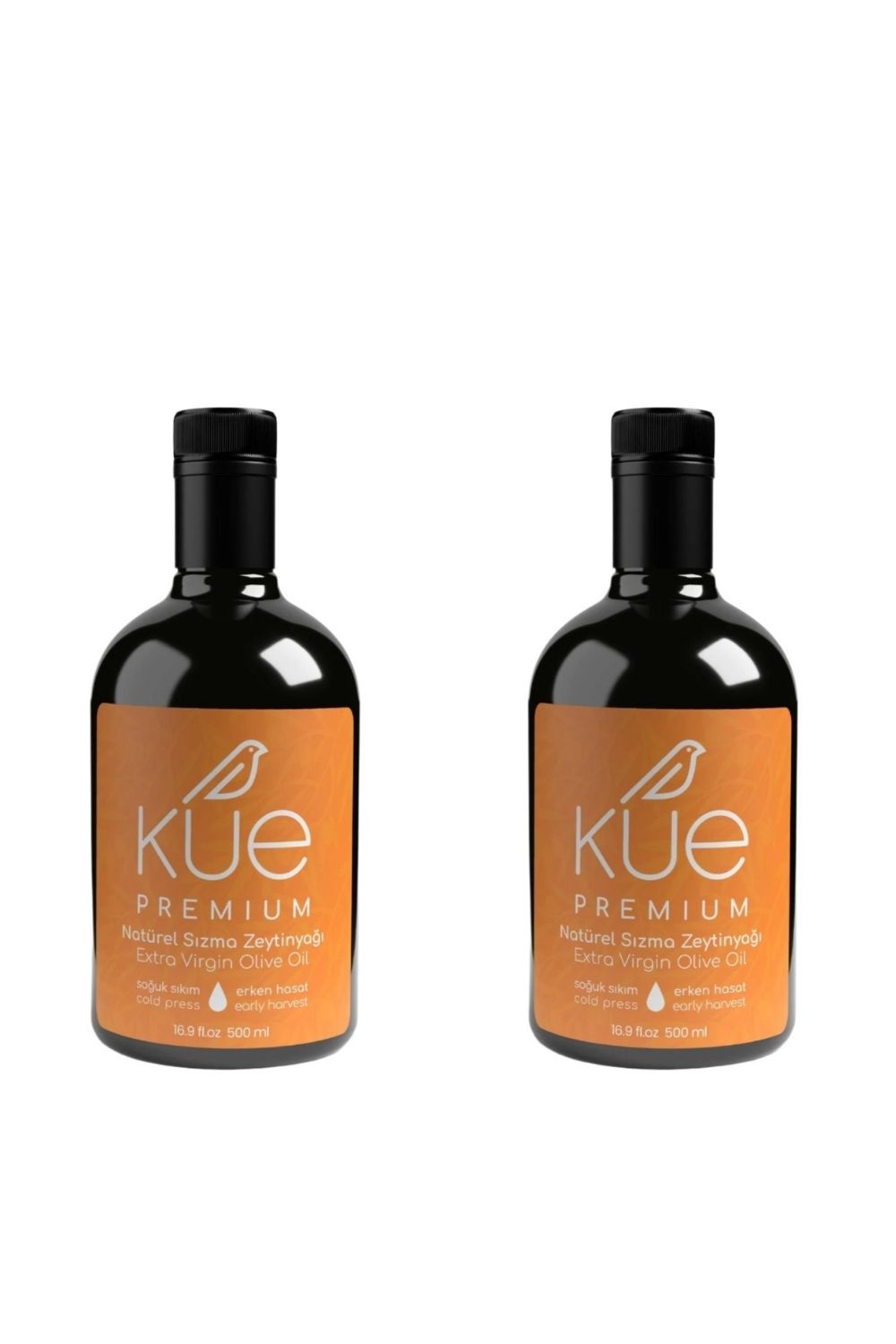 Kue Olive Oil-Premium Seri Erken Hasat Soğuk Sıkım Natürel Sızma Zeytinyağı 2x500 Ml-Bitkisel Ürünler-1-fleurdirect.live