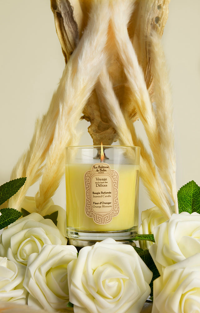 La Sultane De Saba-Candle Orange Blossom - Delices-Mum-1-fleurdirect.live