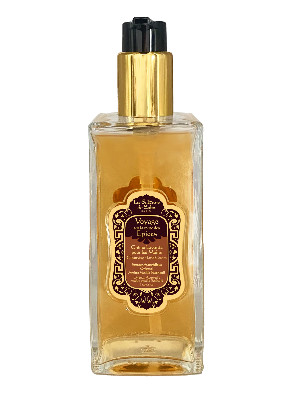 La Sultane De Saba-Cleansing Hand Cream Ayurvedic Amber Vanilla Patchouli Spices-El Kremi-3-fleurdirect.live